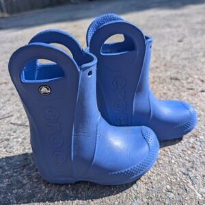 Crocs Blue Rain boots Size 8